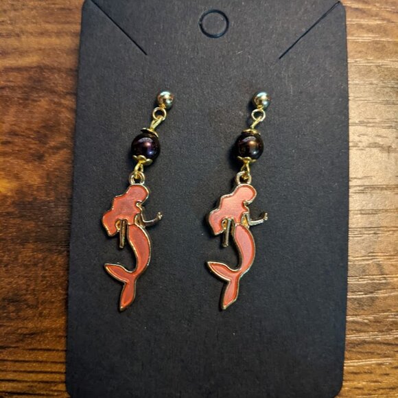 3/$10 Pink Mermaid Earrings - Picture 1 of 5